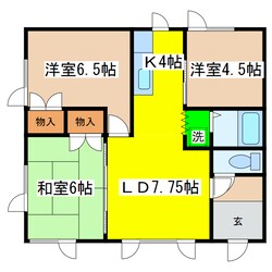 青柳ハイツの物件間取画像